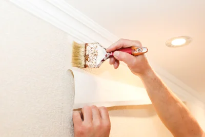 Pose de papier peint à Osséja — revêtements muraux et toiles de verre
